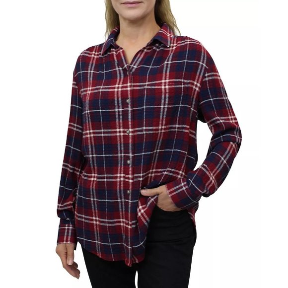 BeachLunchLounge Elliot Plaid Button Down Shirt - NWT - Size Small - Picture 1 of 2
